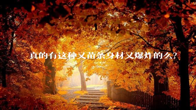 真的有这种又苗条身材又爆炸的么？